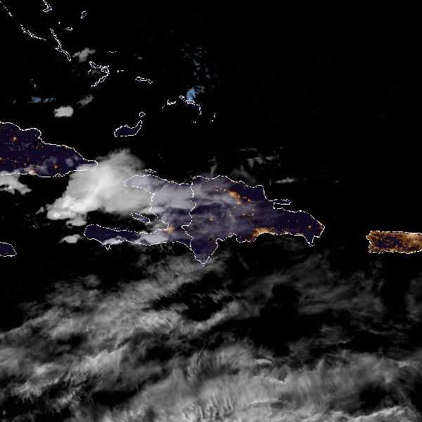 météo tropicale : Image satellite .