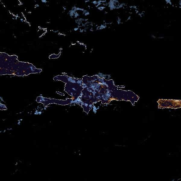 météo tropicale : Image satellite .