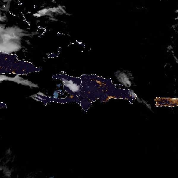 météo tropicale : Image satellite .