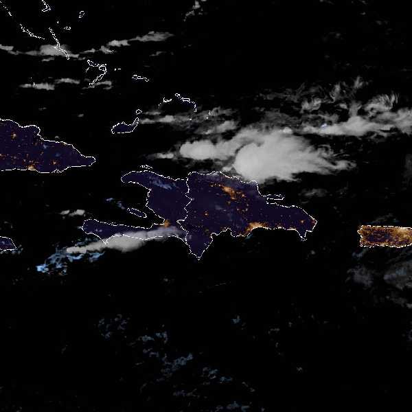 météo tropicale : Image satellite .