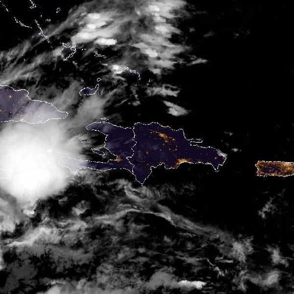météo tropicale : Image satellite .