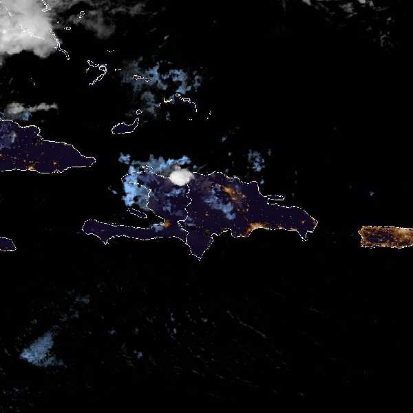 météo tropicale : Image satellite .