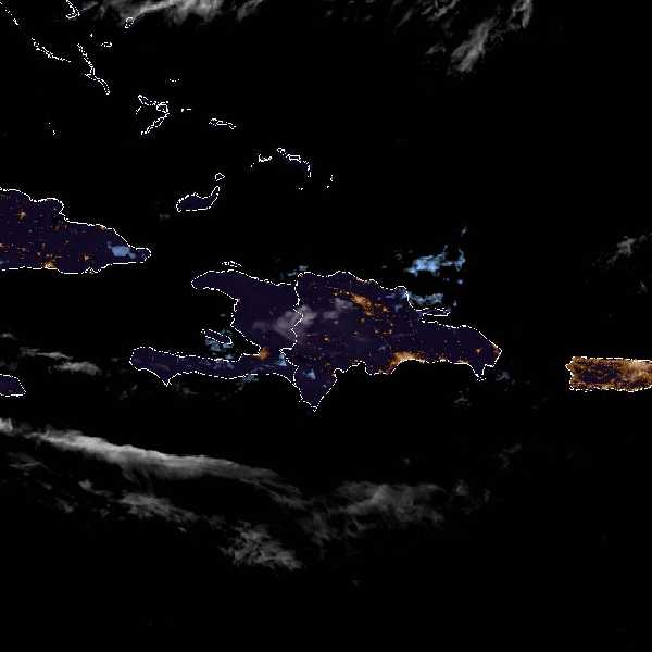 météo tropicale : Image satellite .