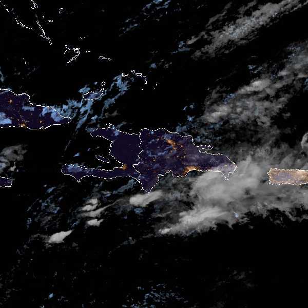 météo tropicale : Image satellite .
