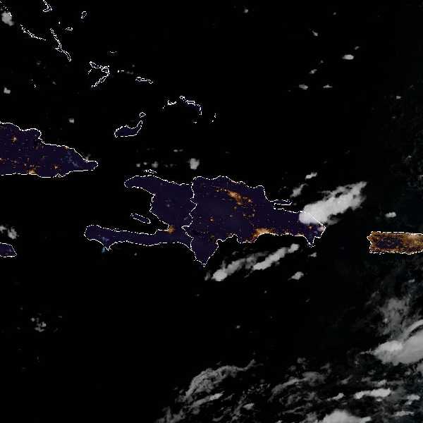météo tropicale : Image satellite .