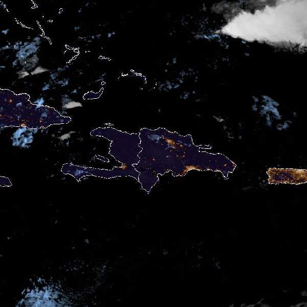 météo tropicale : Image satellite .