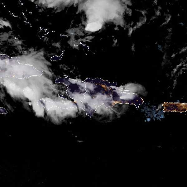 météo tropicale : Image satellite .