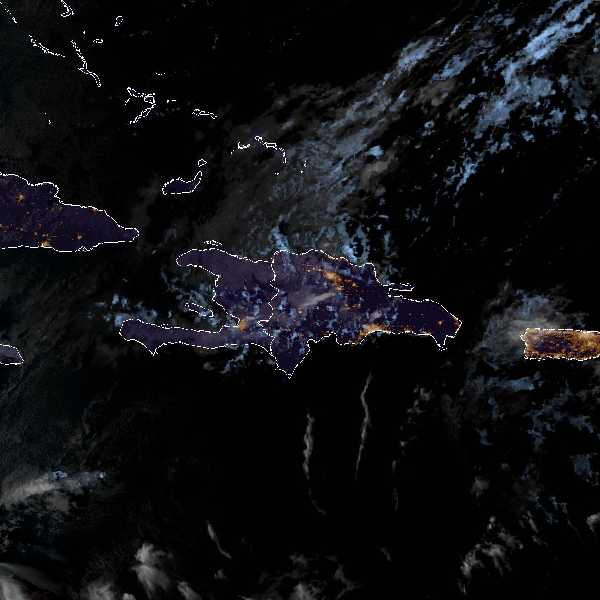 météo tropicale : Image satellite .