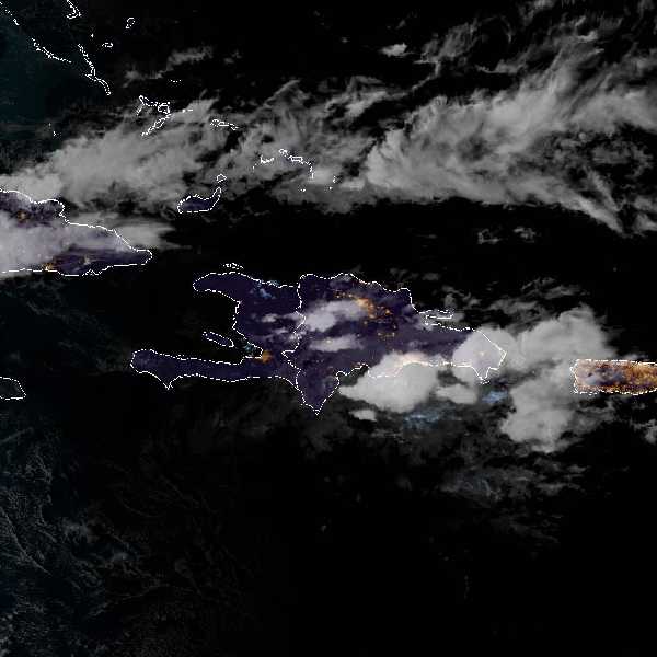 météo tropicale : Image satellite .