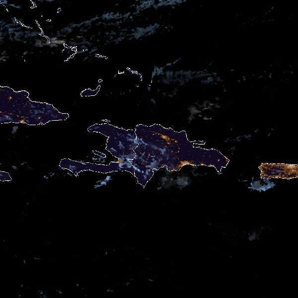météo tropicale : Image satellite .