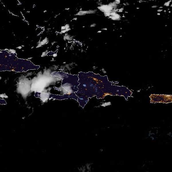 météo tropicale : Image satellite .