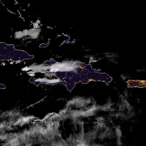 météo tropicale : Image satellite .