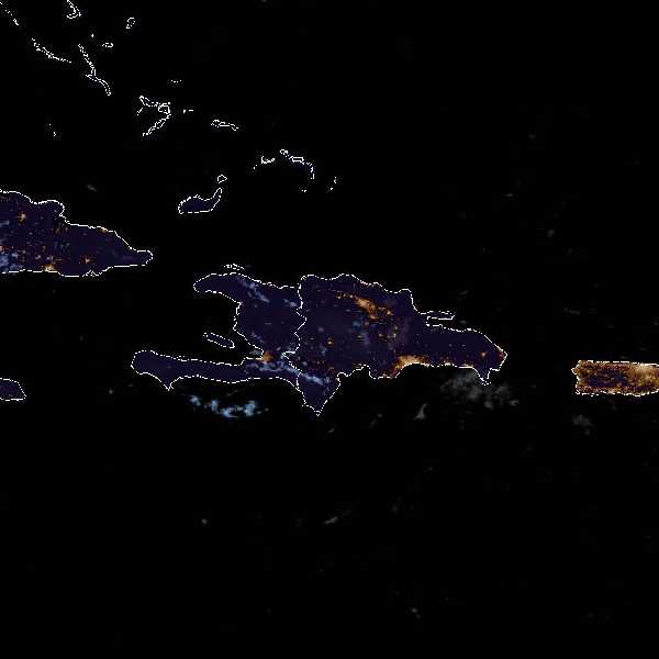 météo tropicale : Image satellite .