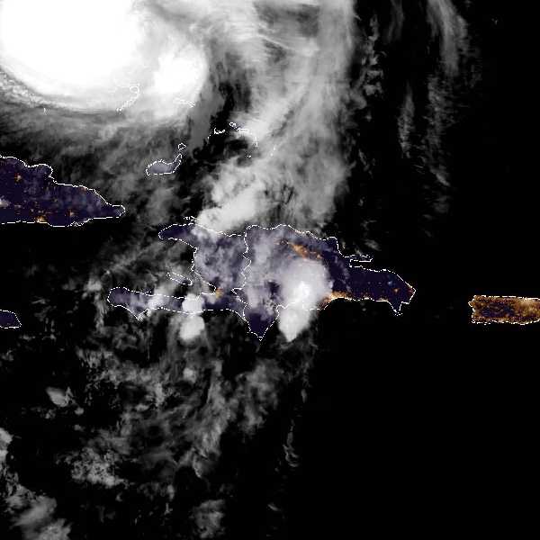 météo tropicale : Image satellite .