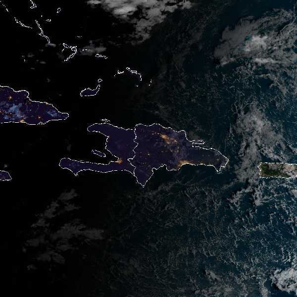 météo tropicale : Image satellite .