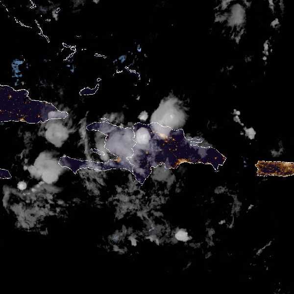 météo tropicale : Image satellite .