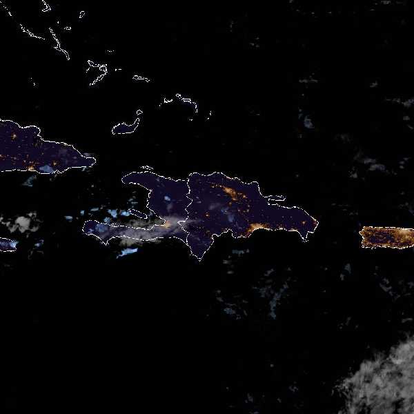 météo tropicale : Image satellite .