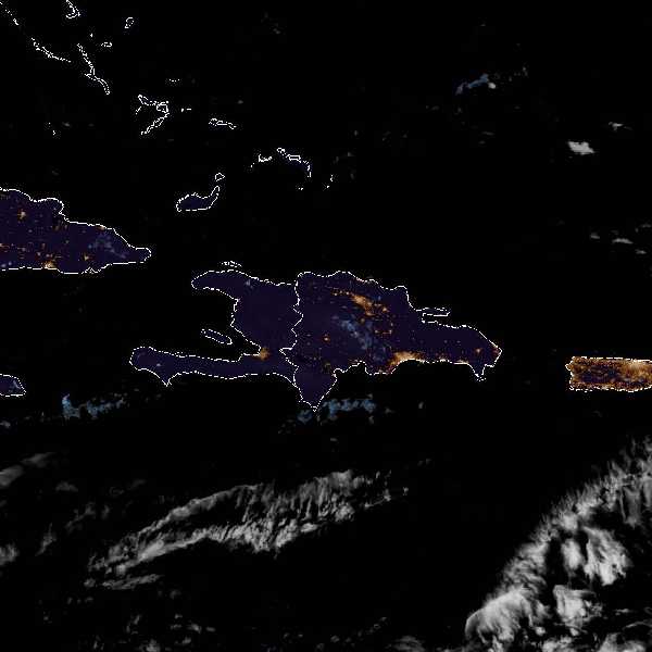 météo tropicale : Image satellite .