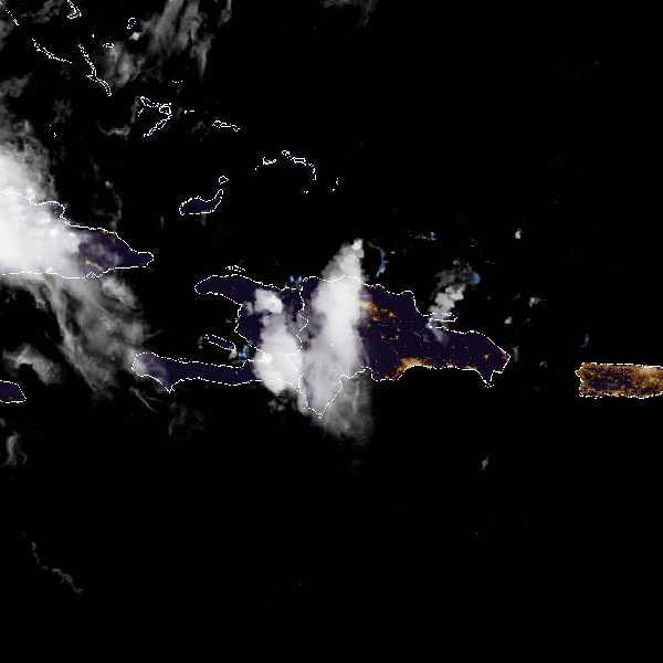 météo tropicale : Image satellite .