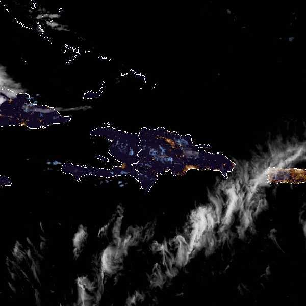 météo tropicale : Image satellite .