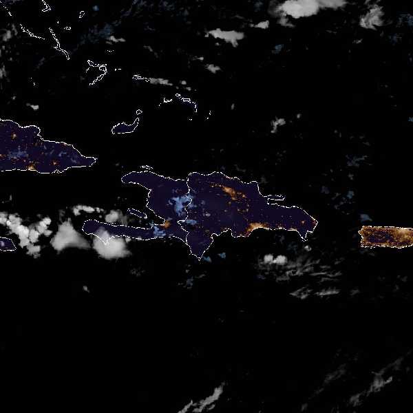 météo tropicale : Image satellite .