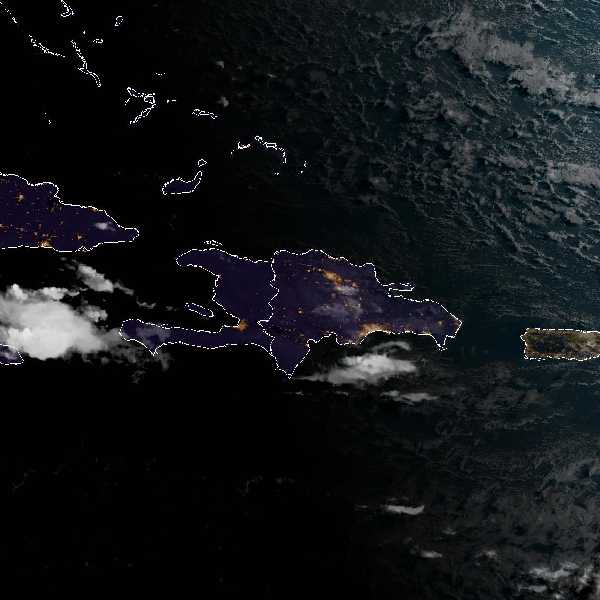 météo tropicale : Image satellite .