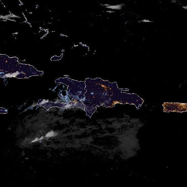 météo tropicale : Image satellite .