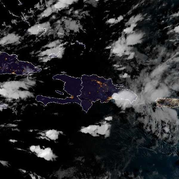 météo tropicale : Image satellite .