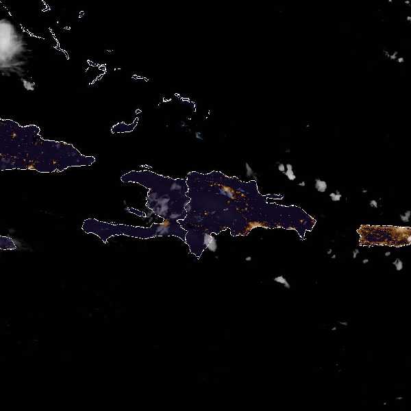 météo tropicale : Image satellite .