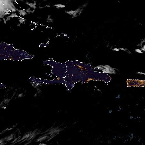 météo tropicale : Image satellite .
