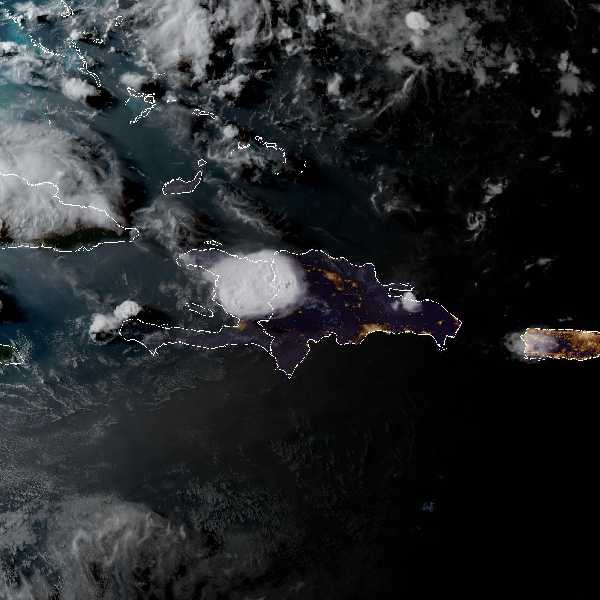 météo tropicale : Image satellite .