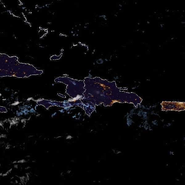 météo tropicale : Image satellite .