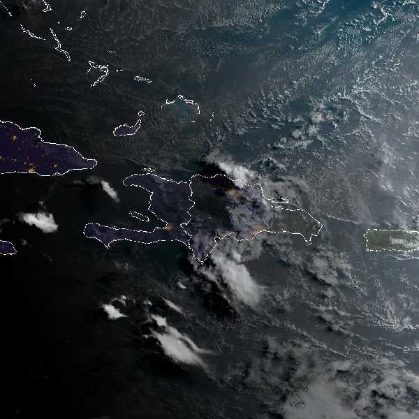 météo tropicale : Image satellite .
