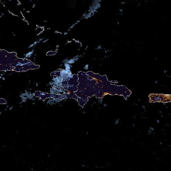 météo tropicale : Image satellite .
