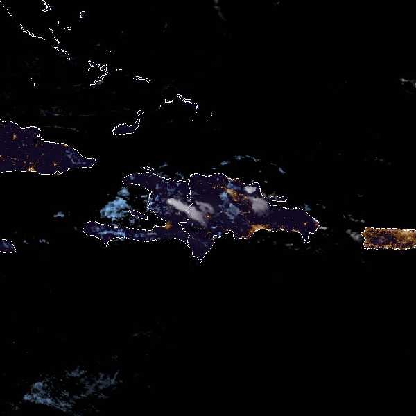 météo tropicale : Image satellite .