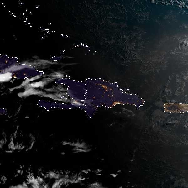 météo tropicale : Image satellite .
