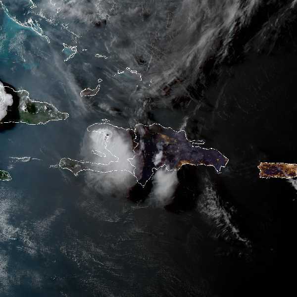 météo tropicale : Image satellite .