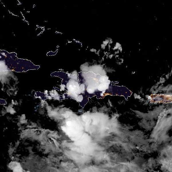 météo tropicale : Image satellite .