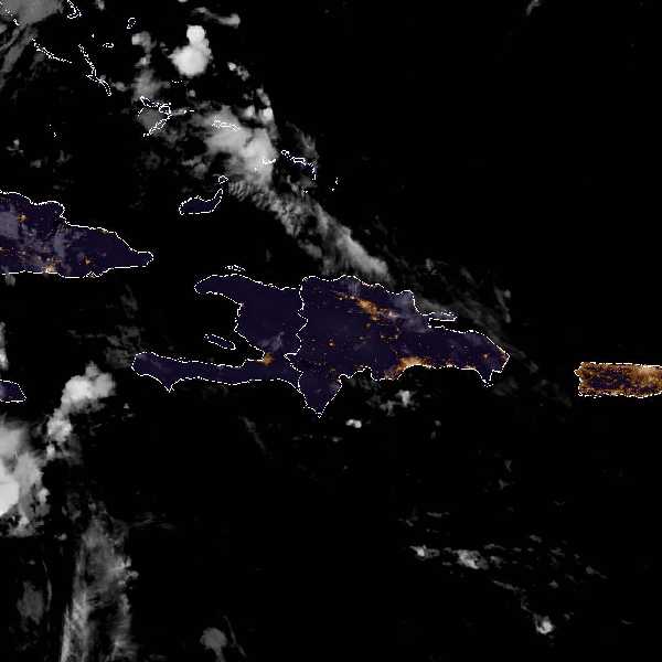 météo tropicale : Image satellite .