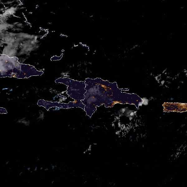 météo tropicale : Image satellite .