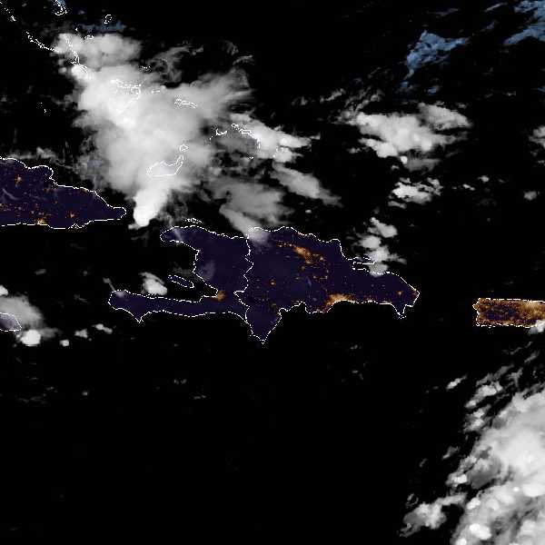 météo tropicale : Image satellite .