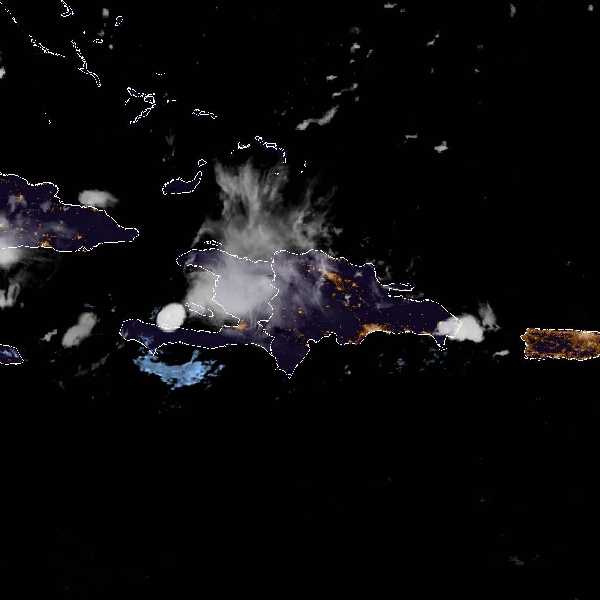 météo tropicale : Image satellite .