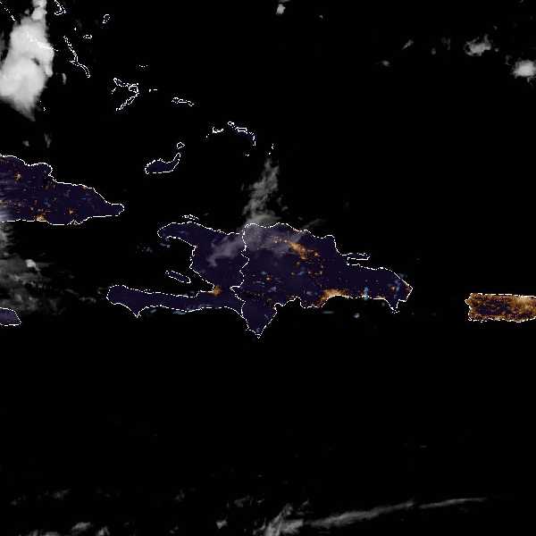météo tropicale : Image satellite .