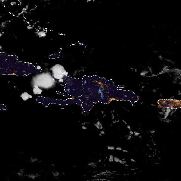 météo tropicale : Image satellite .