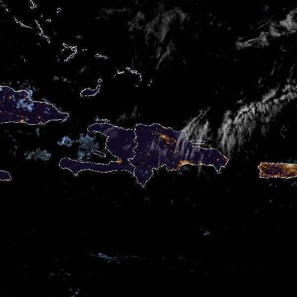 météo tropicale : Image satellite .