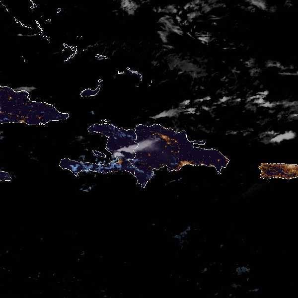 météo tropicale : Image satellite .