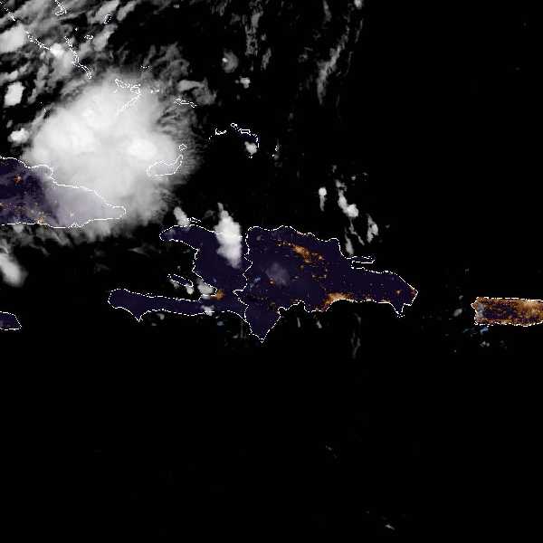 météo tropicale : Image satellite .