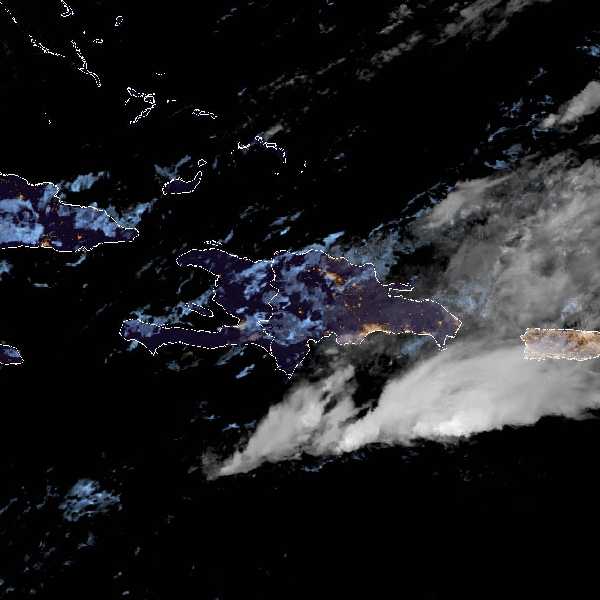 météo tropicale : Image satellite .