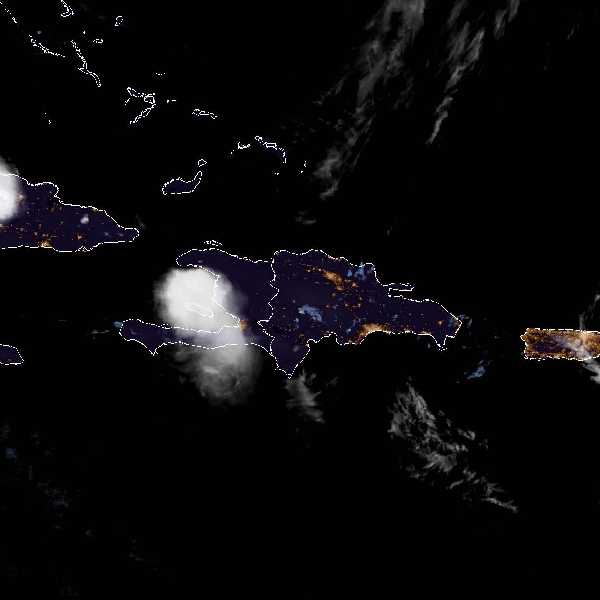 météo tropicale : Image satellite .