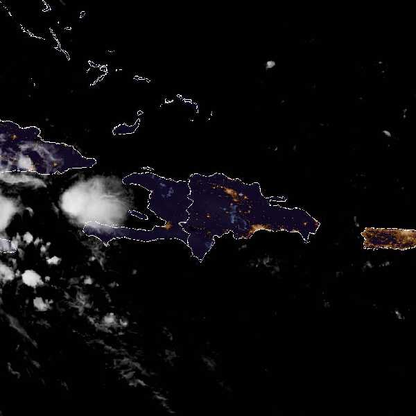 météo tropicale : Image satellite .